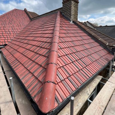 New roof installation